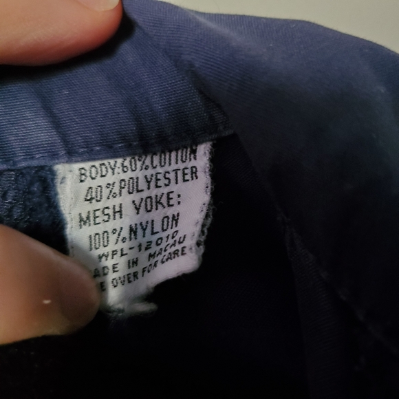 Vintage blue mens L/XL lightweight windbreaker rain bomber jacket - Picture 4 of 10